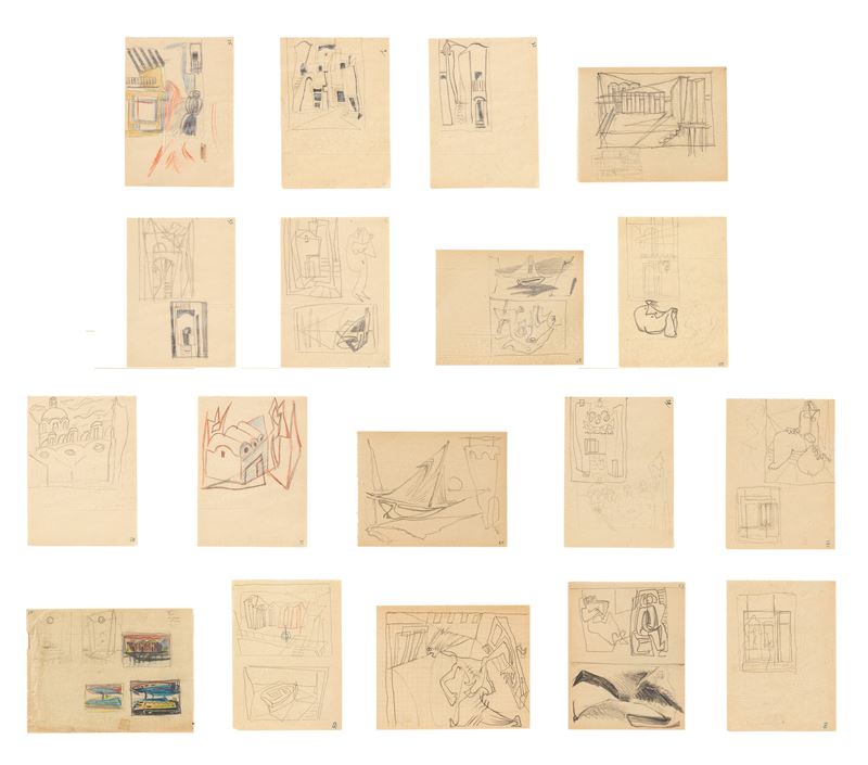 Enrico Prampolini - Diciotto Disegni da «i Taccuini Capresi»