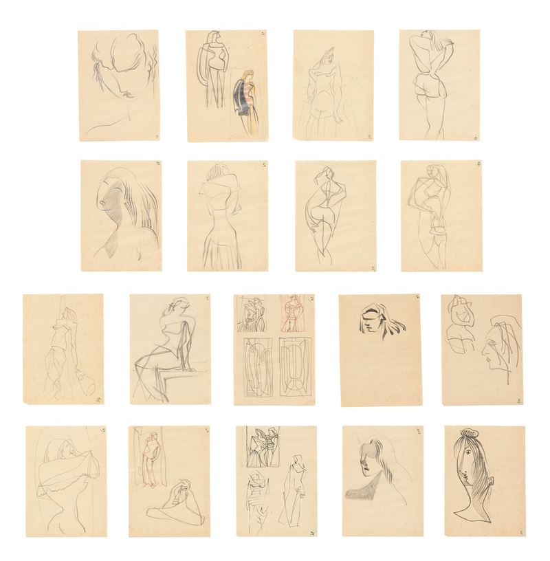 Enrico Prampolini - Diciotto Disegni da « Itaccuini Capresi»