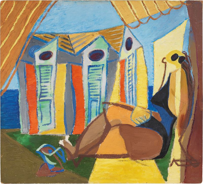 Enrico Prampolini - Figura al Mare