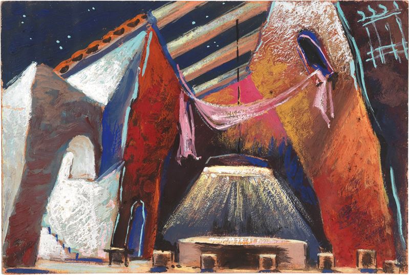 Enrico Prampolini - Bozzetto di Scena per «bolero»
