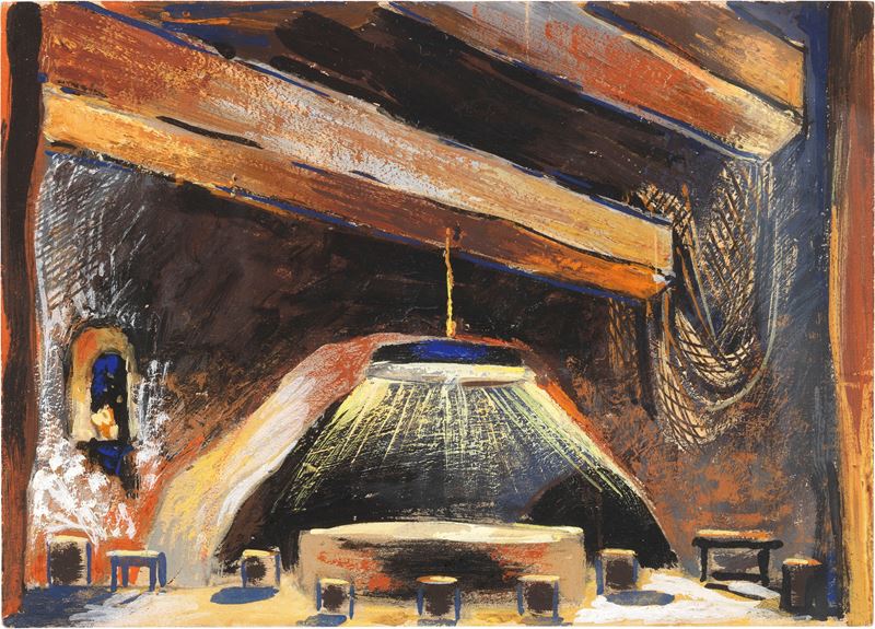 Enrico Prampolini - Bozzetto di Scena per «bolero»