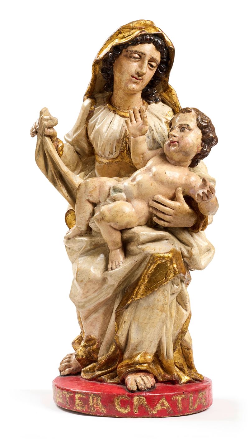Scuola Italia Meridionale Inizio XVII Secolo - Madonna del Velo