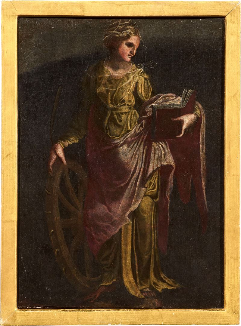 Giovan Battista Naldini (attr. A) - «santa Caterina» e «santa Apollonia»