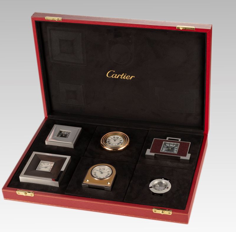 Cartier sei sveglie da tavolo