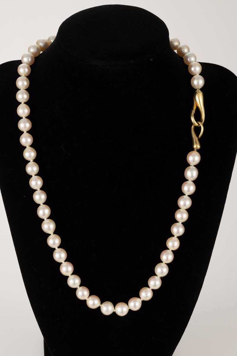 Collana di perle coltivate