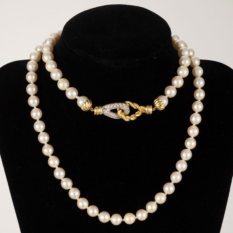 Collana di perle coltivate