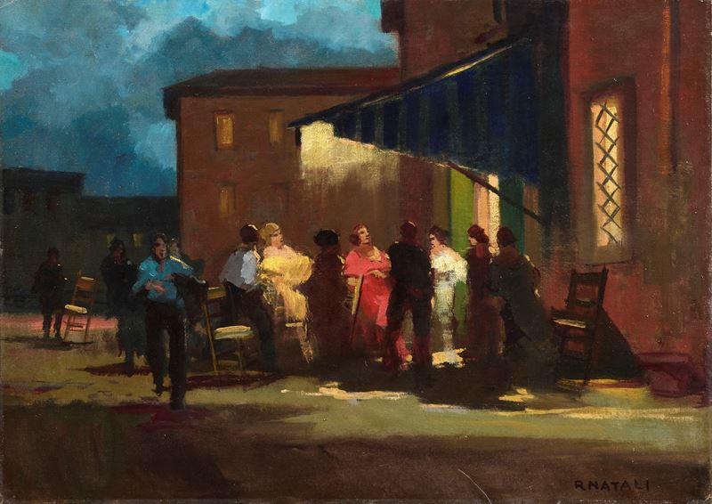Renato Natali - Notturno con Figure