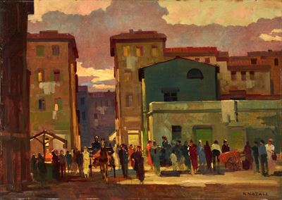 Mercato in Piazza Cavallotti a Livorno