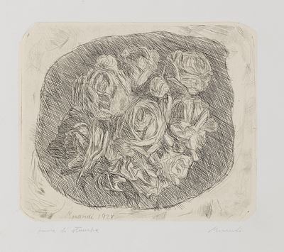 Natura Morta con Rose Bianche