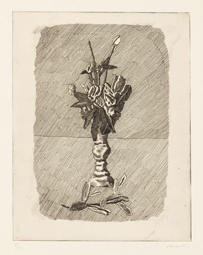 Rose in Boccio in un Vaso