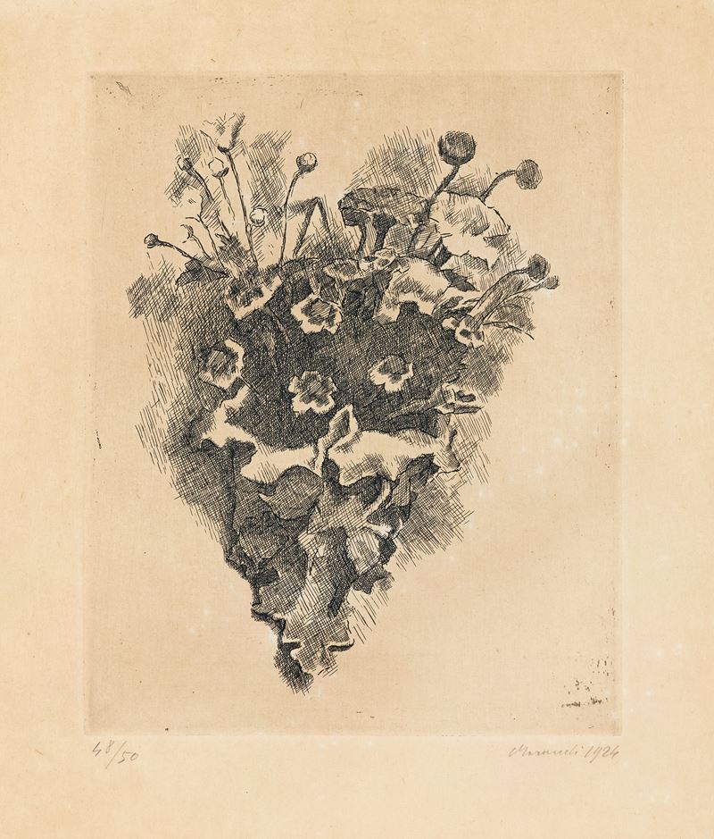 Giorgio Morandi - Cornetto con Fiori di Campo