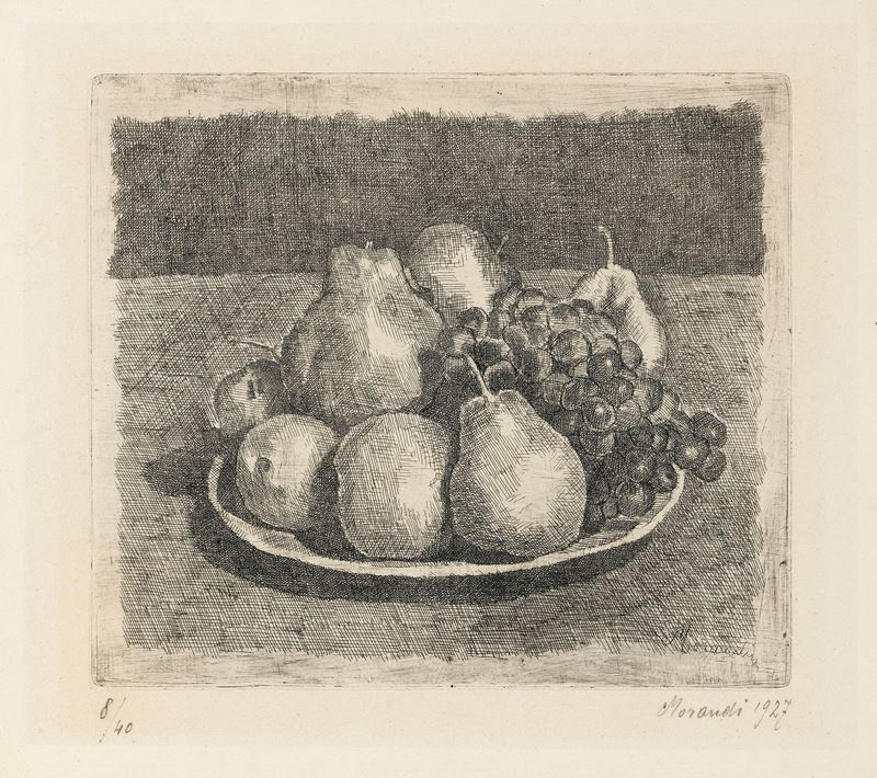 Giorgio Morandi - Natura Morta con Pere e Uva