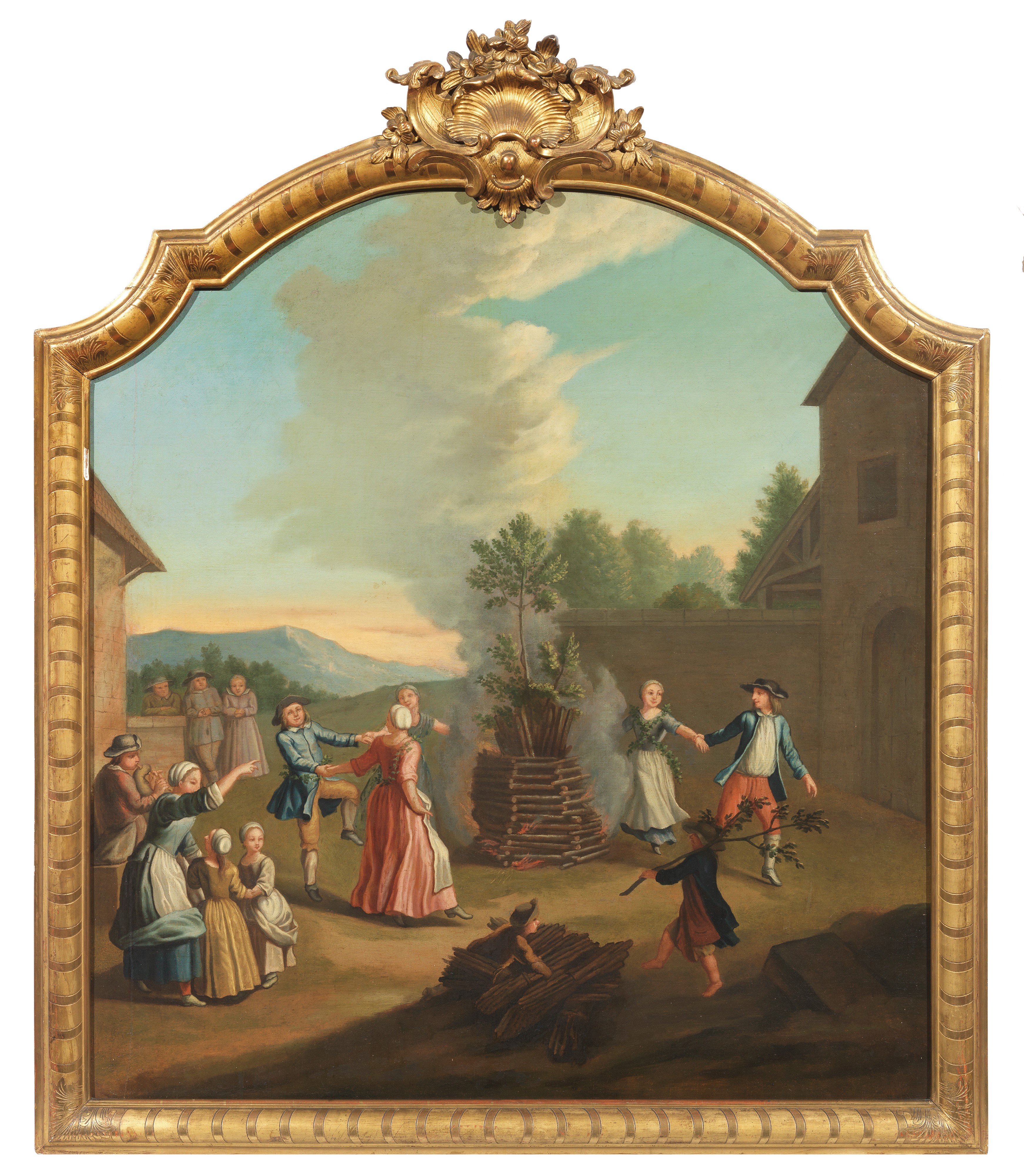 «Allestimento dell'albero della cuccagna» e «Danza intorno al ceppo»