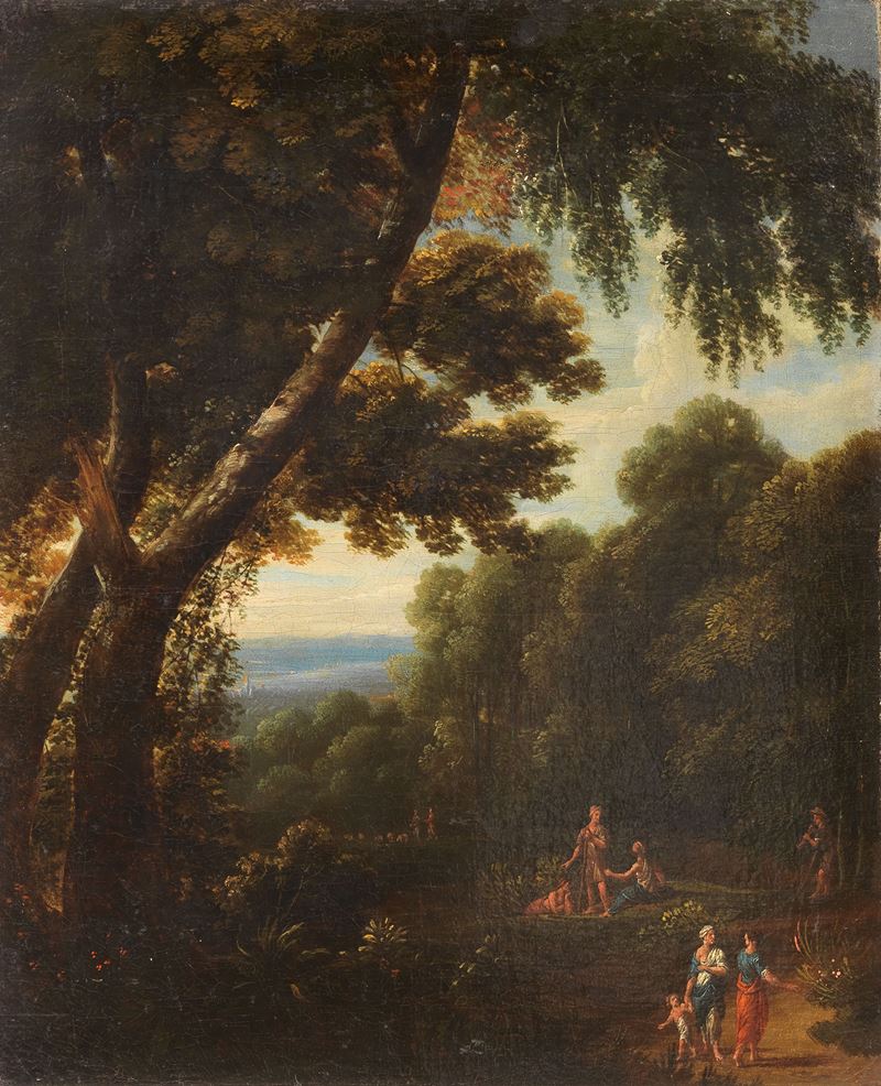 Paesaggio con figure arcadiche