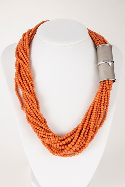 Collana in Corallo Rosa