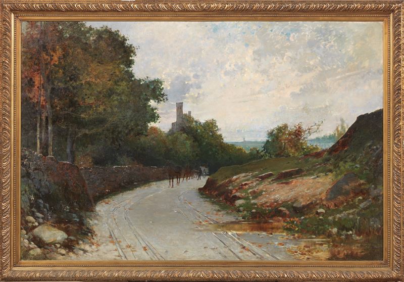 Paesaggio con Castel Sonnino a Quercianella