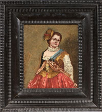 Donna in Abiti Popolari