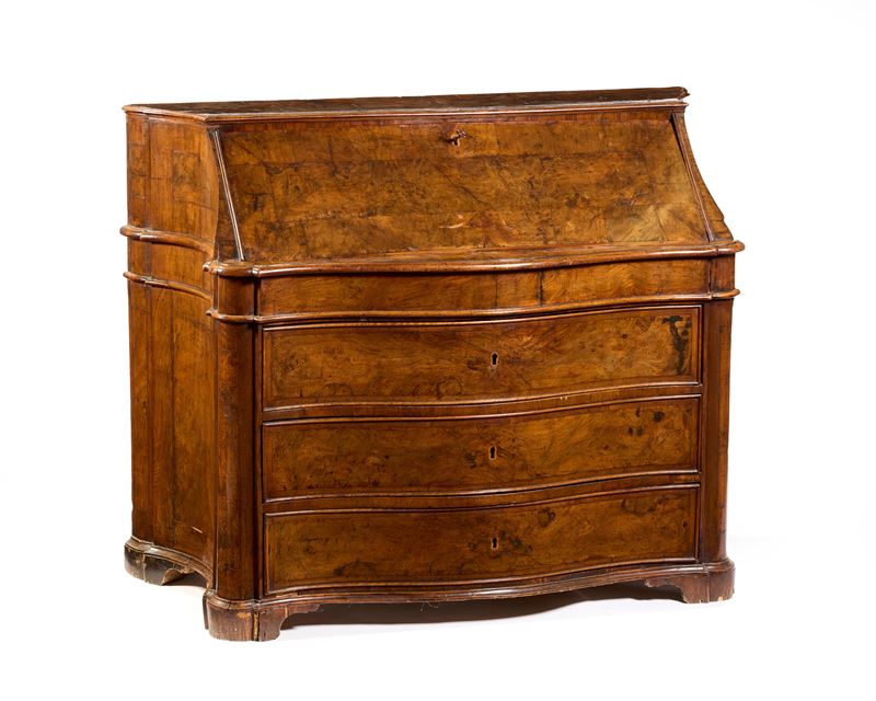 Ribalta in legno di noce e radica