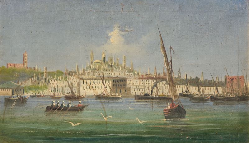 Ignoto del XX Secolo - Veduta di Istanbul