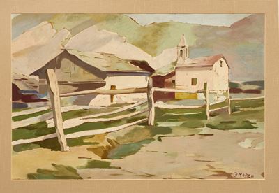 Paesaggio con Case