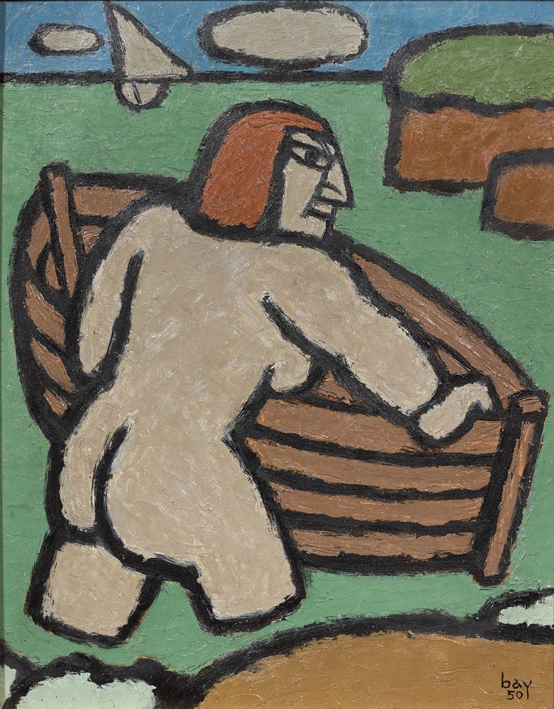 Juan Bay - Ritratto di Donna di Schiena