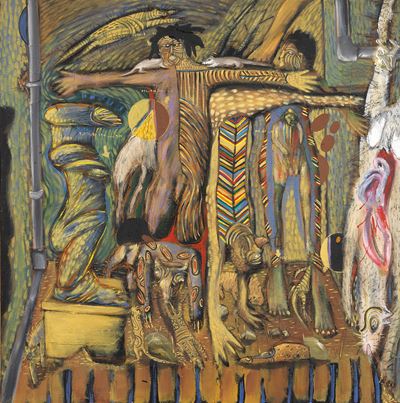 Senza titolo (Olio su tela, 110x110 cm, 2001)