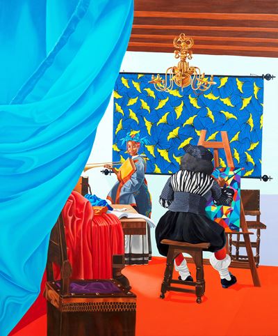 Vermeer Studio, acrilico su tela