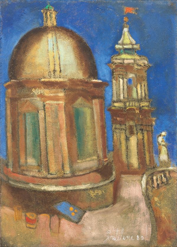 Franco Gentilini - La mia terrazza su S. Agnese in Agone
