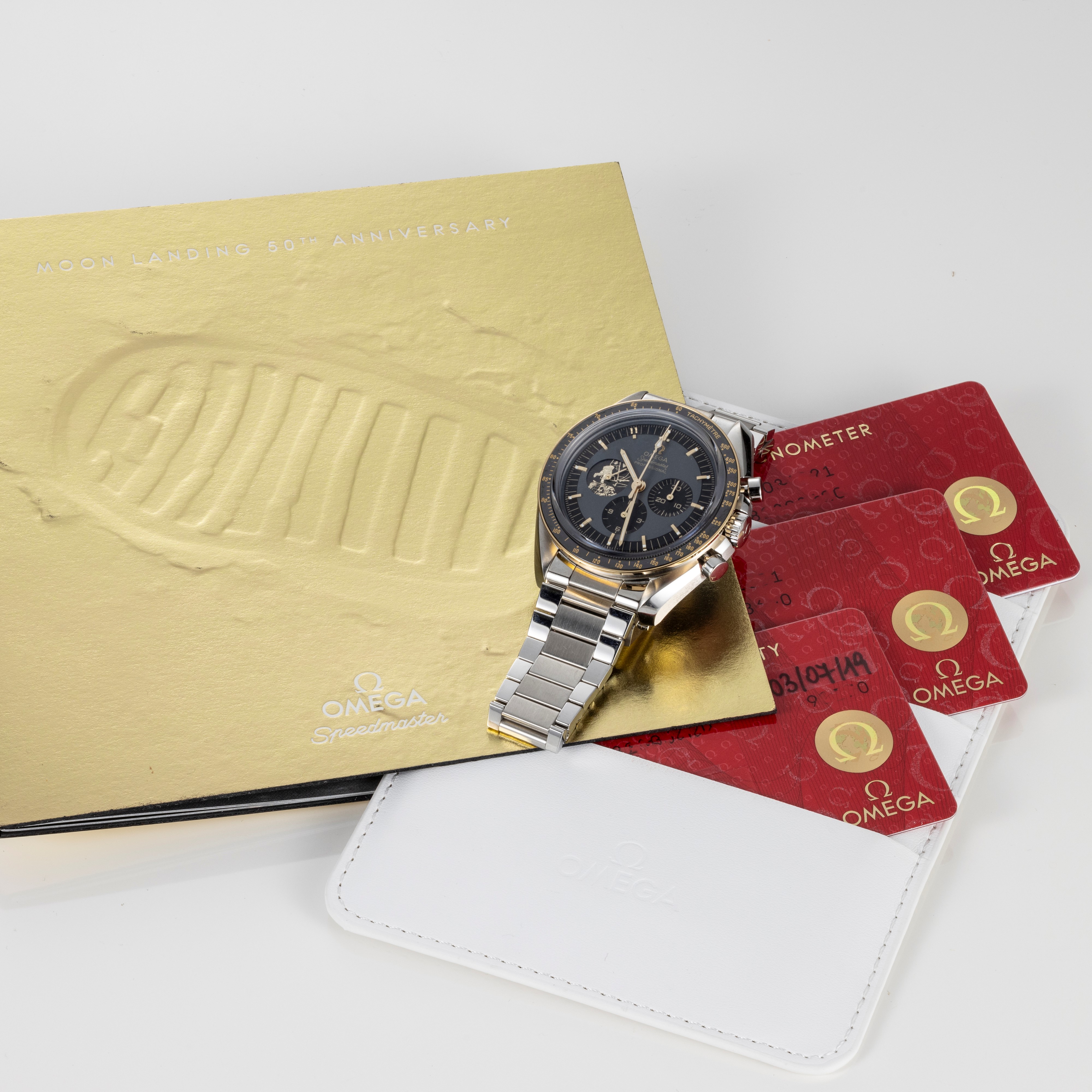 Raro Omega Speedmaster Apollo 11, ref. 31020425001001, 2019