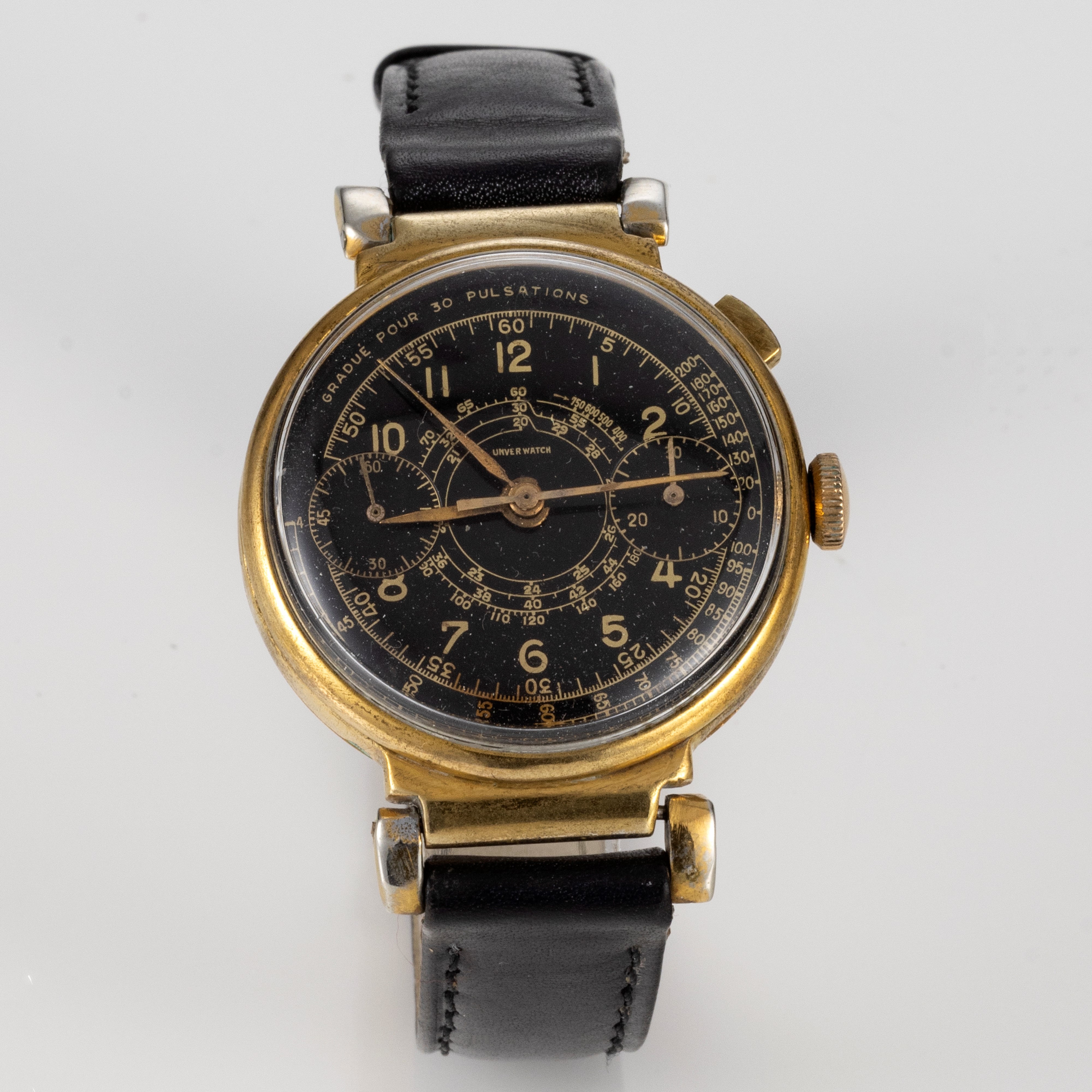 Univer Watch Cronografo Monopulsante, fine anni Trenta