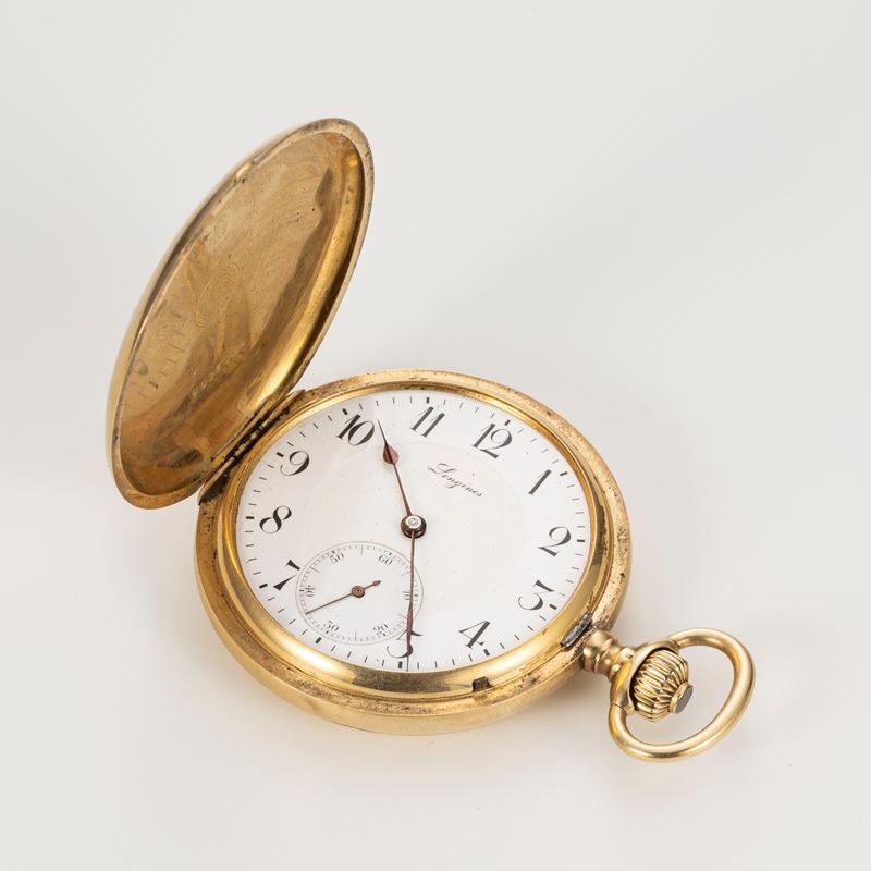 Longines orologio da tasca in oro giallo