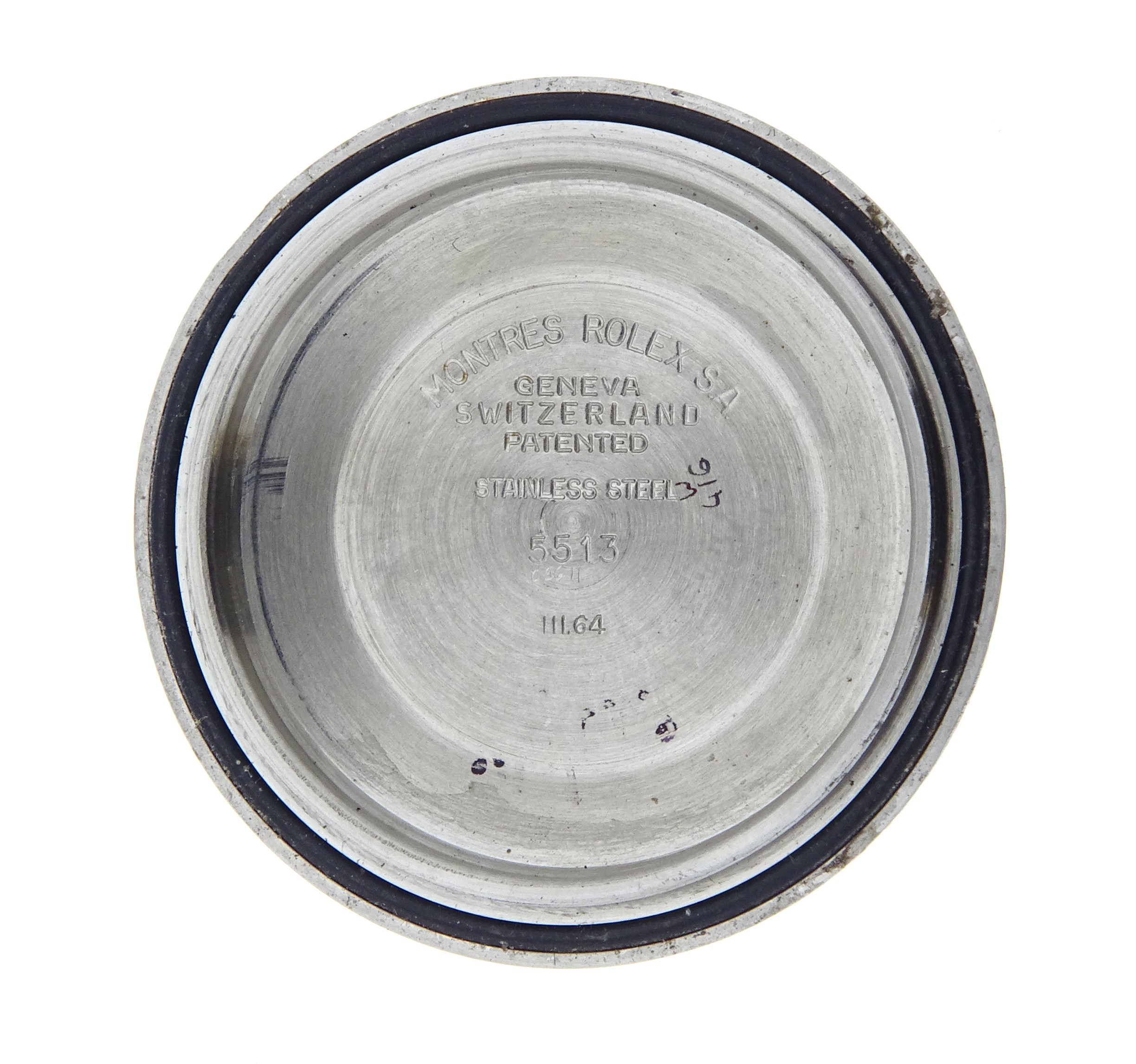 Raro Rolex Submariner, ref. 5513, 1964