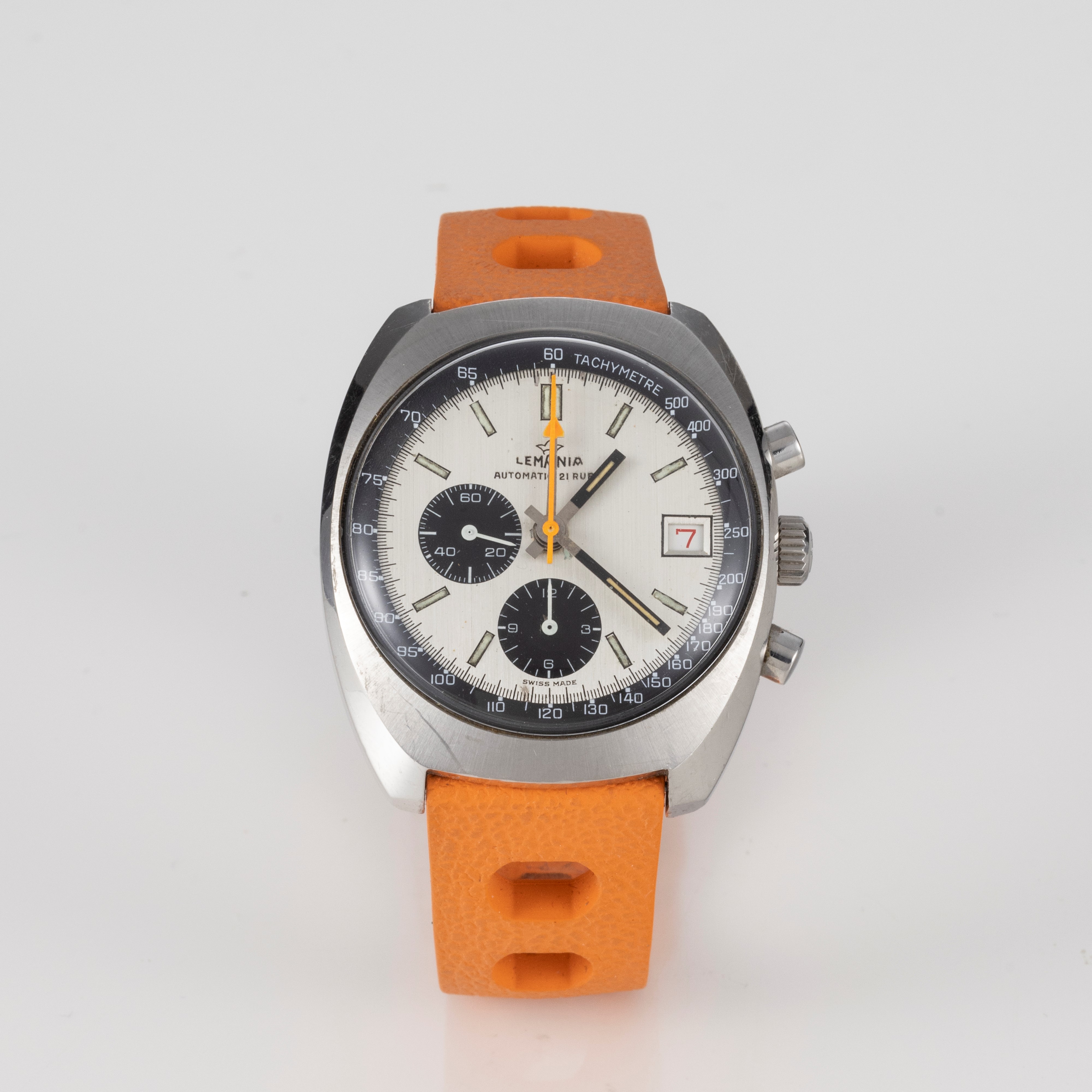 Raro Lemania Cronografo, ref. 9803, anni Settanta