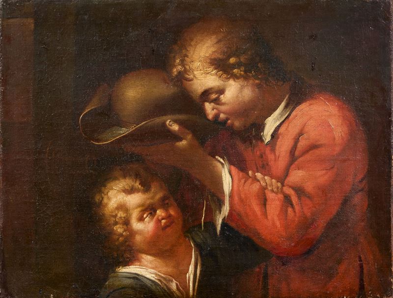 Ragazzo che beve dal cappello (Allegoria della Sete)