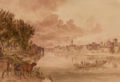 Veduta di Firenze Dall'arno