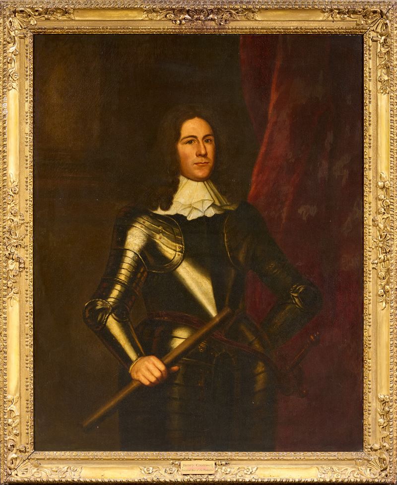 Scuola Inglese Fine XVII Secolo - Ritratto di Henry Cromwell con Corazza