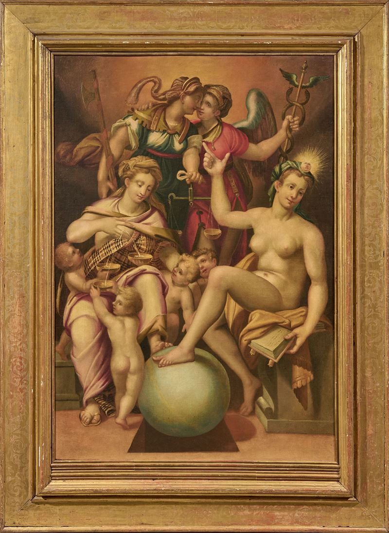 Orazio Samacchini (bottega Di) - Le Quattro Virtù che Reggono il Mondo
