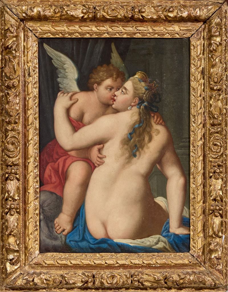 Scuola Francese Fine XVIII Secolo - Venere e Cupido