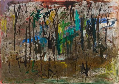 Bosco, olio su tela, 1958