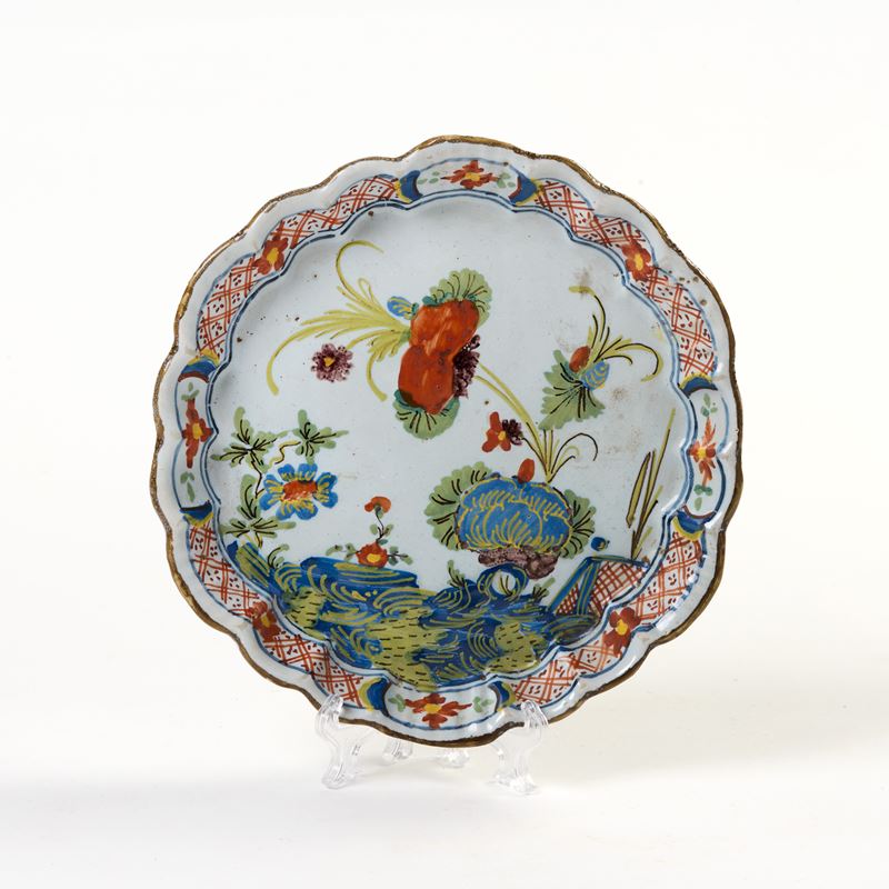 Piattino in Maiolica Policroma