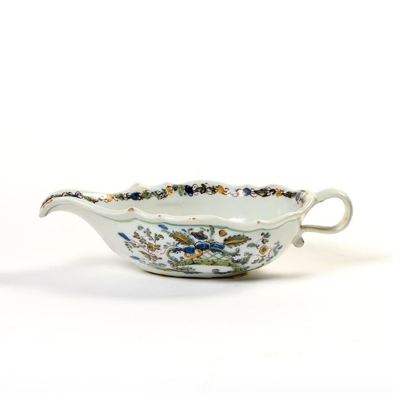 Salsiera in Maiolica Policroma