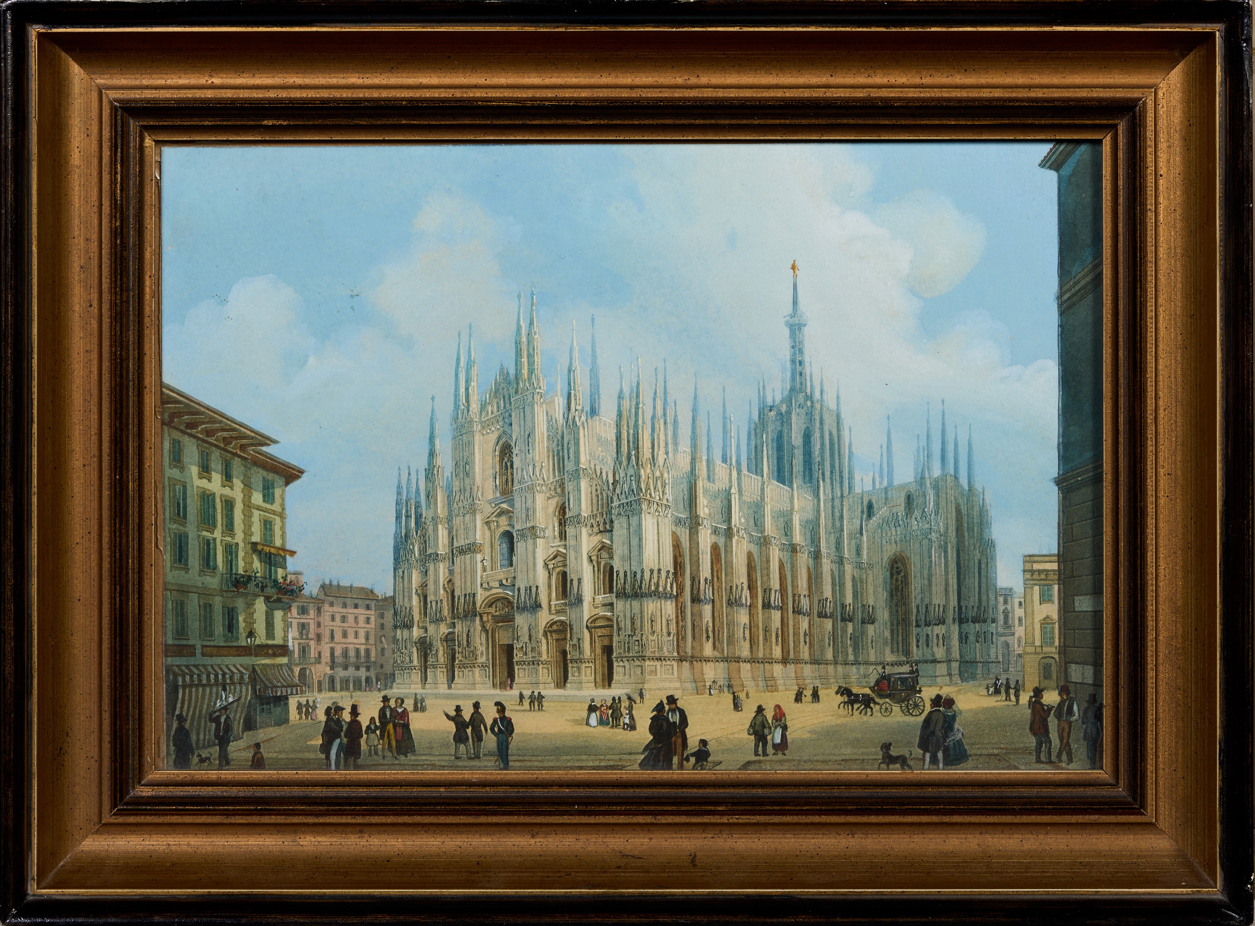 «Veduta dell'Arco della Pace» e «Veduta del Duomo di Milano»