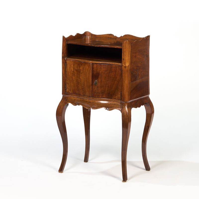 Comodino in Legno di Noce