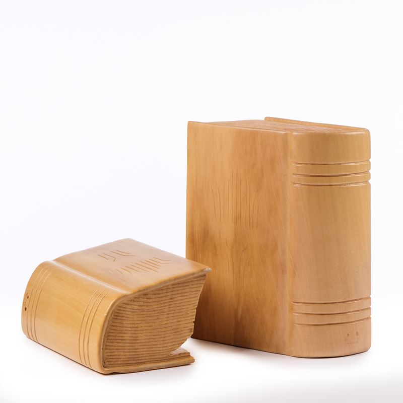 Bini Due Fermalibri in Legno