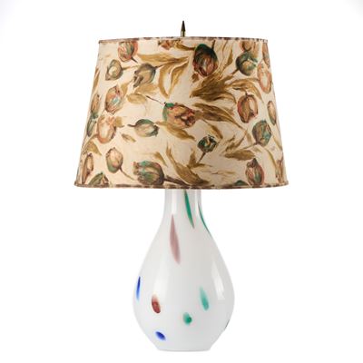 Lampada da Tavolo in Vetro Opalino e Colorato