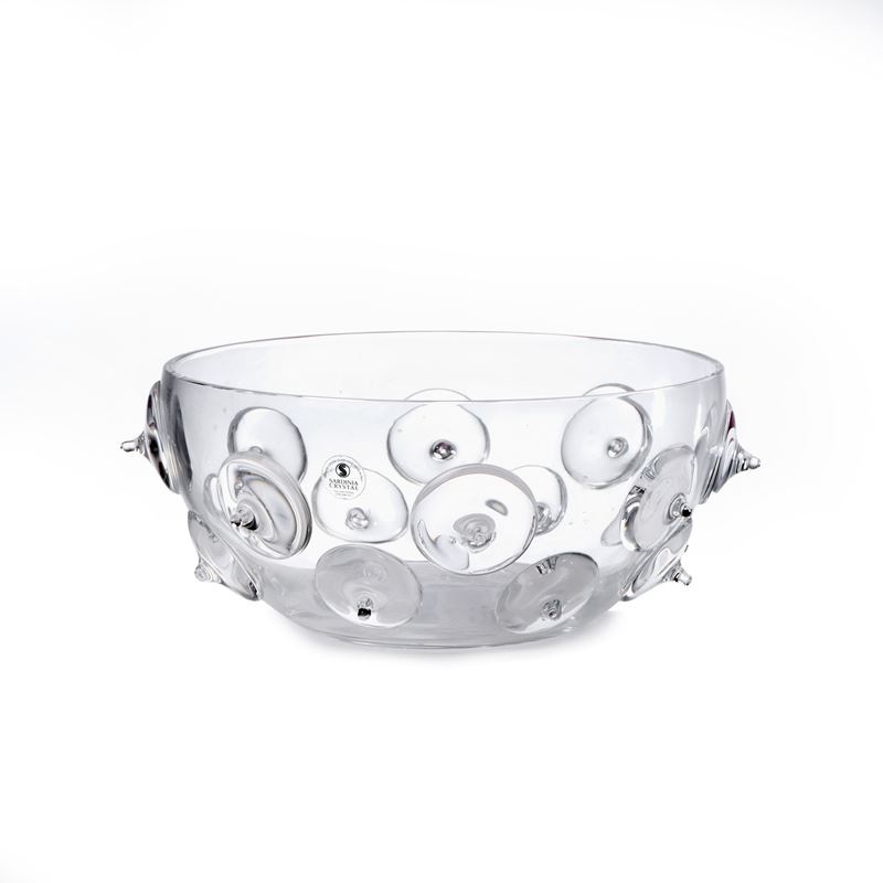 Coppa in vetro trasparente incolore