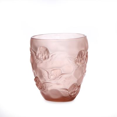 Vaso in Vetro Rosa Opaco