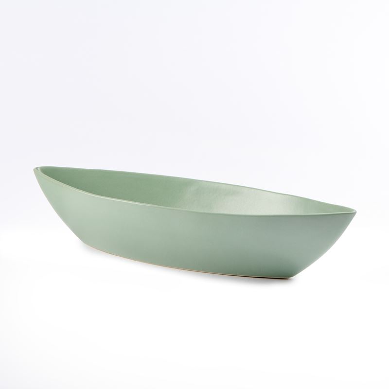 Centrotavola in ceramica verde