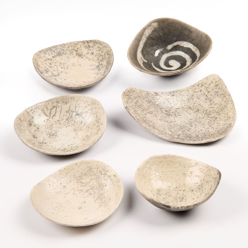 Sei ciotoline in ceramica