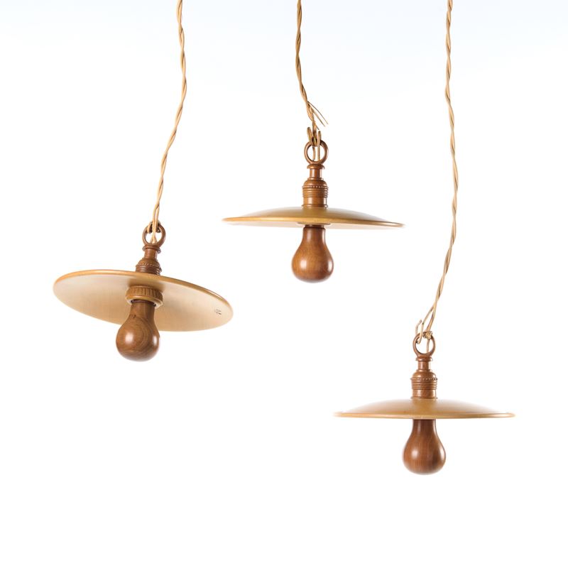 Bini Tre Lampadari in Legno
